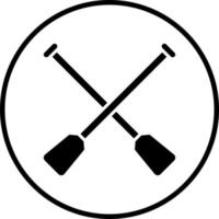 Paddles Vector Icon Style