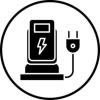 Charging Station Vector Icon Style