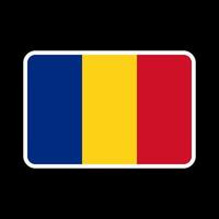 Romania flag, official colors and proportion. Vector illustration.