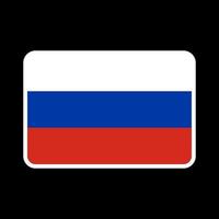 bandera de rusia, colores oficiales y proporción. ilustración vectorial vector