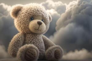 Teddy bear background. . photo