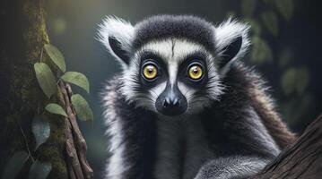 Lemur close up. . photo