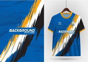 Mockup T-shirt sport design template, soccer jersey mockup for soccer club. Uniform front and back view vector