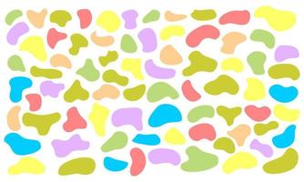 Blotch Shape Vector Set. Blob shape organic, vector illustration set.