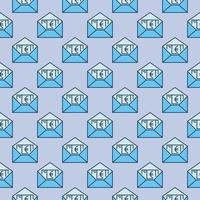 Open Envelope with Euro Cash vector EU Finance colored seamless pattern
