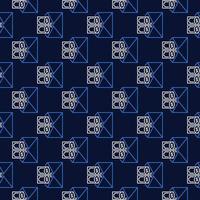 Two Dollar Banknotes in Envelope vector dark line seamless pattern