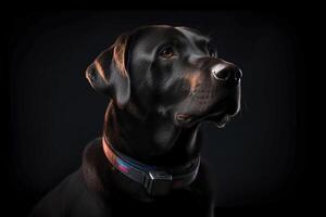 A brown Labrador retriever. . photo