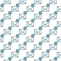 Download Arrow with Envelope vector colored seamless pattern