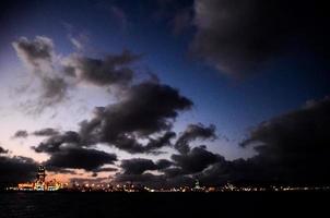 Colourful sky at sunset photo