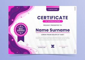 Creative Certificate Template vector