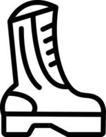 Army Boots Vector Icon Style