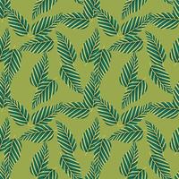 Decorative tropical palm leaves seamless pattern. Jungle leaf wallpaper. Exotic botanical texture. vector