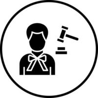 Lawyer Male Vector Icon Style