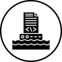 Data Lake Vector Icon Style