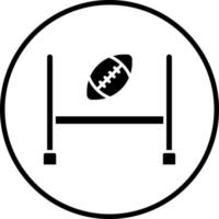 Rugby Goal Vector Icon Style