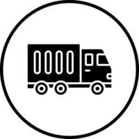 Container Truck Vector Icon Style