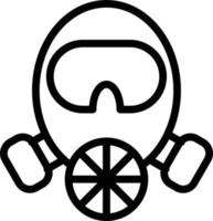 Fireman Mask Vector Icon Style