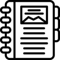 Diary Vector Icon Style