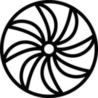 Plane Turbine Vector Icon Style