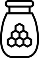 Honey Jar Vector Icon Style