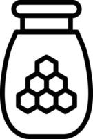 Honey Jar Vector Icon Style