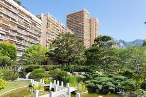 Monte Carlo - Japanese garden with the city in the background photo