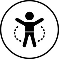 Jumping Jack Vector Icon Style