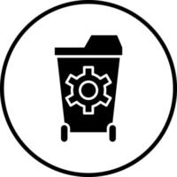 Waste Management Vector Icon Style