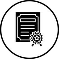 Certificate Vector Icon Style