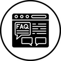 FAQ Vector Icon Style