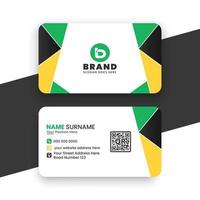 Corporate clean Business Card Design vector template with multiple colors