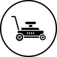 Lawn Mower Vector Icon Style