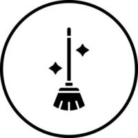 Broom Vector Icon Style