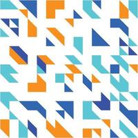 Abstract geometric background with blue and orange colors. Modern colorful abstract background design. Blue and orange geometric abstract background vector