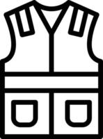 Labour Vest Vector Icon Style