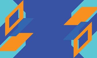 Abstract geometric background with blue and orange colors. Modern colorful abstract background design. Blue and orange geometric abstract background vector