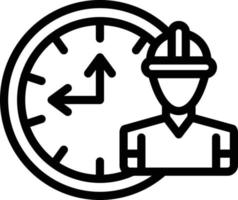 Vector Design Working Hours Icon Style