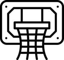 baloncesto aro vector icono estilo