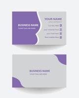 free creative business card design. clean and modern business card template. vector