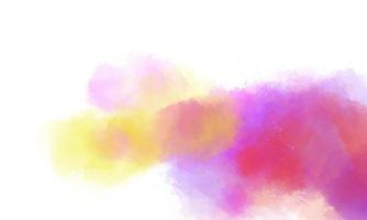 Colorful watercolor background with brush texture photo