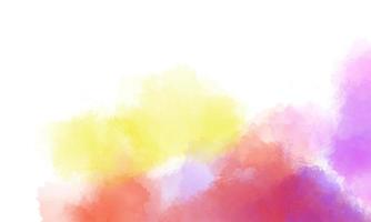 Colorful watercolor background with brush texture photo