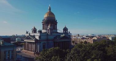 antenn panorama av de Centrum av st. petersburg i sommar video