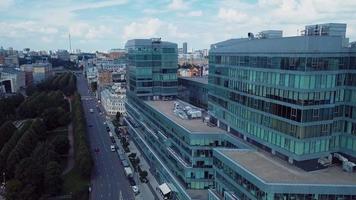 Aerial panoramic view of the center of Moscow video