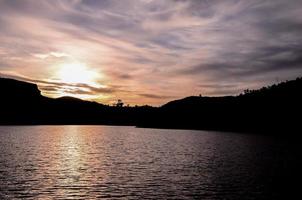 Colourful sky at sunset photo