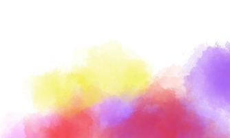 Colorful watercolor background with brush texture photo