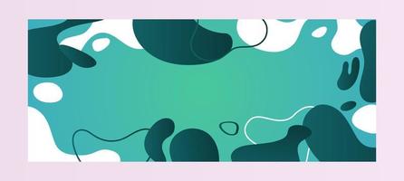 Liquid abstract banner design. Fluid Vector shaped background. Modern Graphic Template Banner pattern for social media and web sites