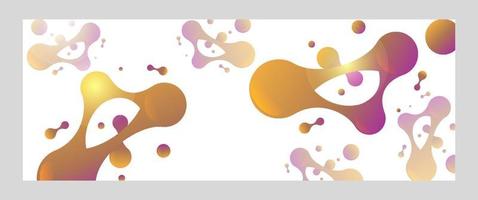 Liquid abstract banner design. Fluid Vector shaped background. Modern Graphic Template Banner pattern for social media and web sites