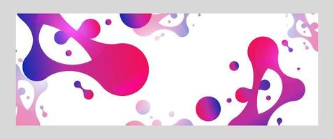 Liquid abstract banner design. Fluid Vector shaped background. Modern Graphic Template Banner pattern for social media and web sites