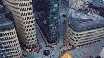 Aerial panoramic view of the center of Moscow video