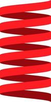 3D ribbon strip, centered geometric shapes cylinder vector